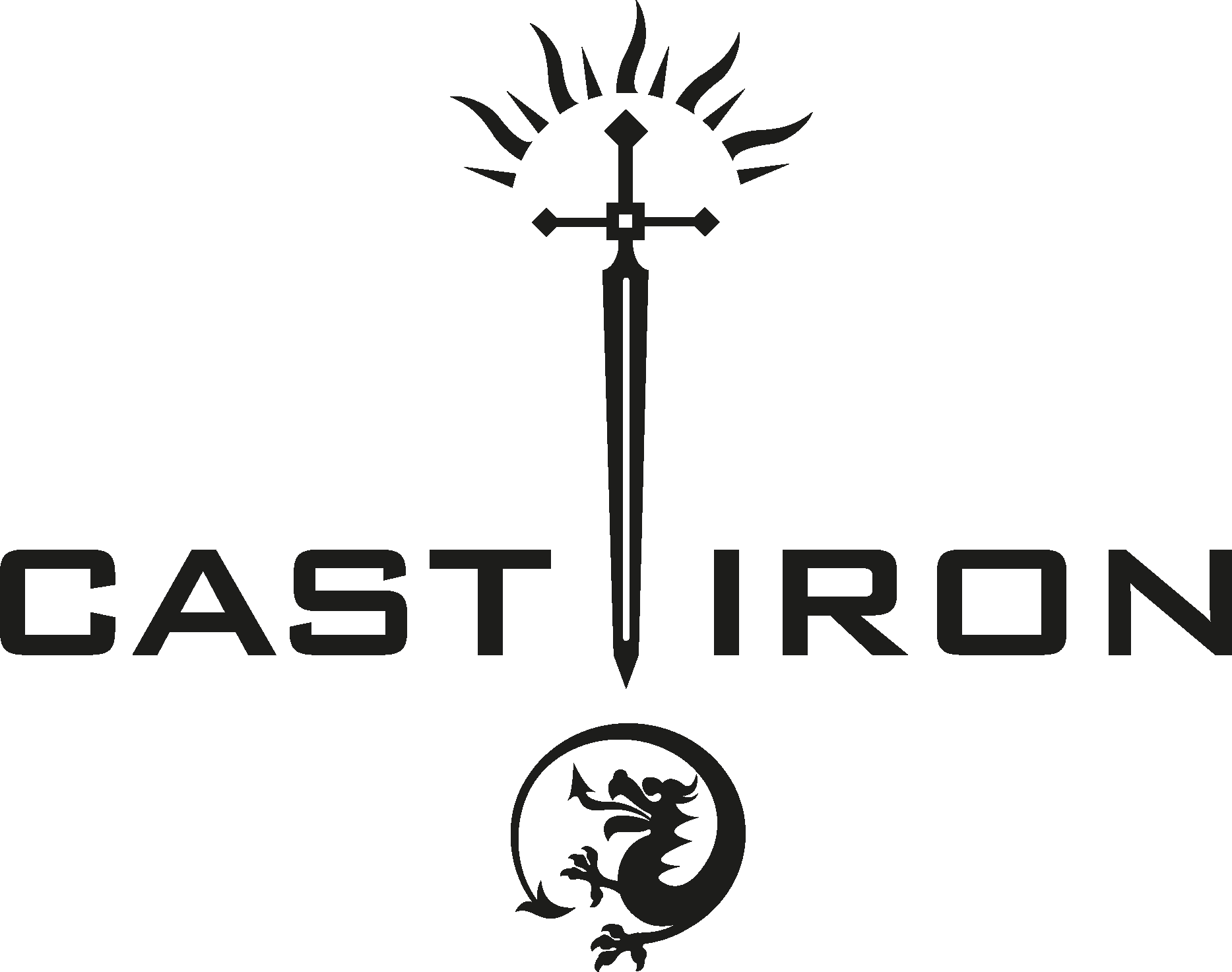 Cast Iron Logo Vector Logo